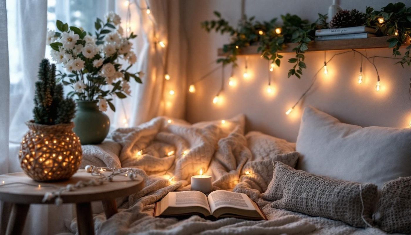Comment créer un coin lecture cosy avec des éclairages d'ambiance